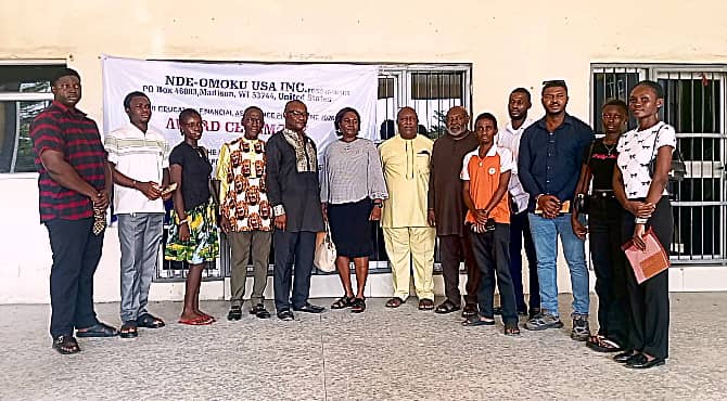 NDE-OMOKU USA EMPOWERS 10 OGBA UNDERGRADUATES WITH EDUCATION GRANTS